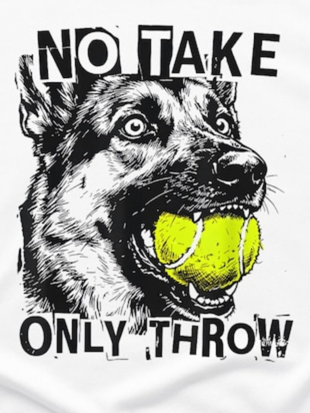 No Take Only Throw Dog Shirt - Picture 2 of 4